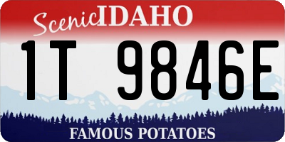 ID license plate 1T9846E