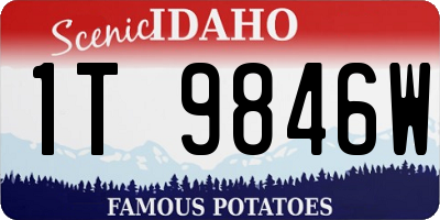 ID license plate 1T9846W
