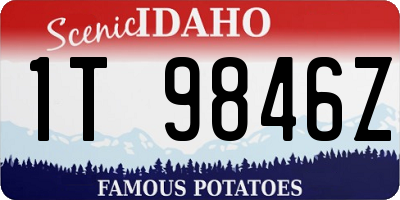 ID license plate 1T9846Z