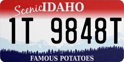 ID license plate 1T9848T