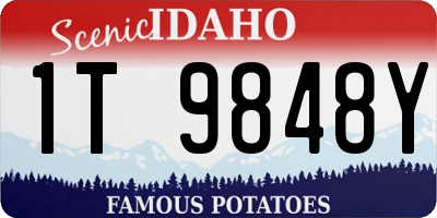 ID license plate 1T9848Y