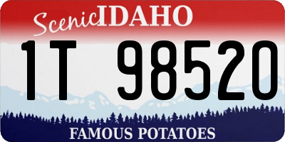 ID license plate 1T9852O