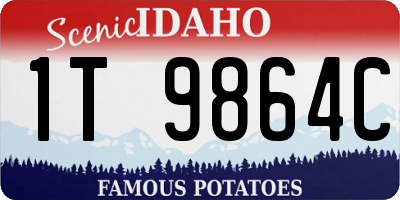 ID license plate 1T9864C
