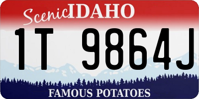 ID license plate 1T9864J