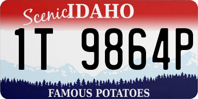 ID license plate 1T9864P