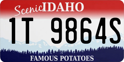 ID license plate 1T9864S