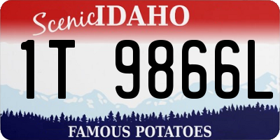 ID license plate 1T9866L