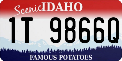 ID license plate 1T9866Q