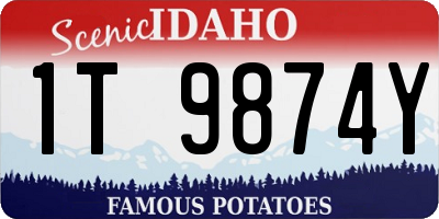 ID license plate 1T9874Y