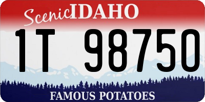 ID license plate 1T9875O