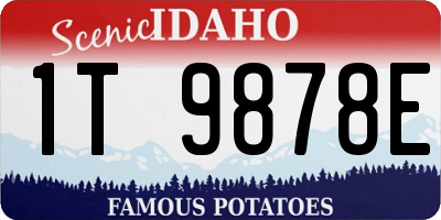 ID license plate 1T9878E