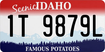 ID license plate 1T9879L