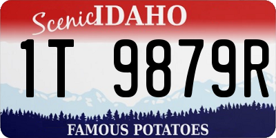 ID license plate 1T9879R