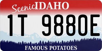 ID license plate 1T9880E