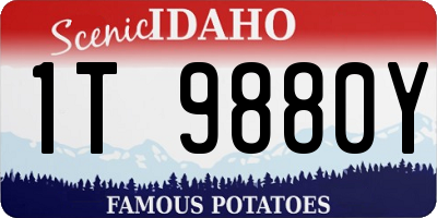 ID license plate 1T9880Y