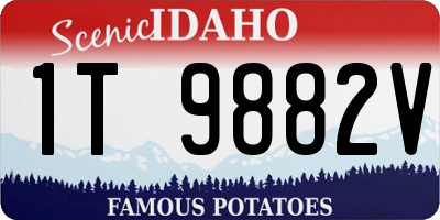 ID license plate 1T9882V