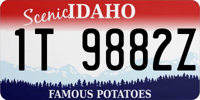 ID license plate 1T9882Z
