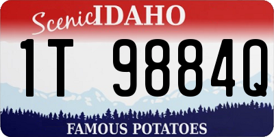 ID license plate 1T9884Q