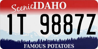 ID license plate 1T9887Z