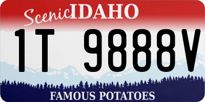 ID license plate 1T9888V