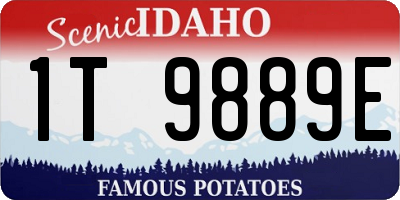 ID license plate 1T9889E