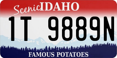 ID license plate 1T9889N