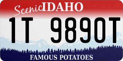 ID license plate 1T9890T