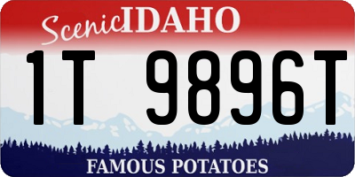 ID license plate 1T9896T