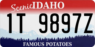 ID license plate 1T9897Z