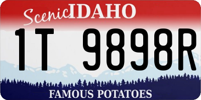 ID license plate 1T9898R