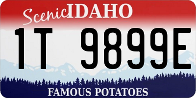 ID license plate 1T9899E