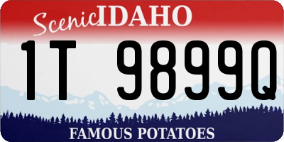 ID license plate 1T9899Q