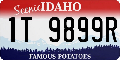 ID license plate 1T9899R