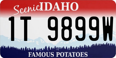 ID license plate 1T9899W