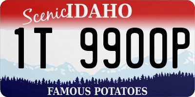 ID license plate 1T9900P