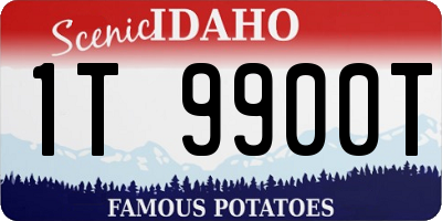 ID license plate 1T9900T