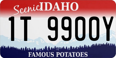 ID license plate 1T9900Y