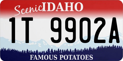 ID license plate 1T9902A