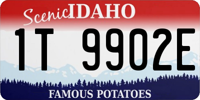 ID license plate 1T9902E