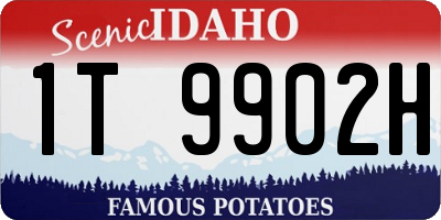 ID license plate 1T9902H