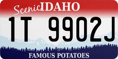 ID license plate 1T9902J