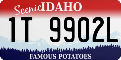 ID license plate 1T9902L