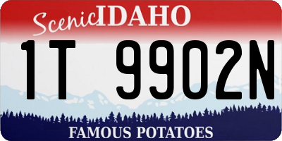ID license plate 1T9902N
