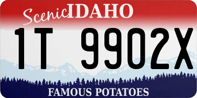 ID license plate 1T9902X