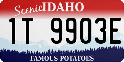 ID license plate 1T9903E
