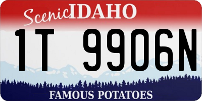 ID license plate 1T9906N