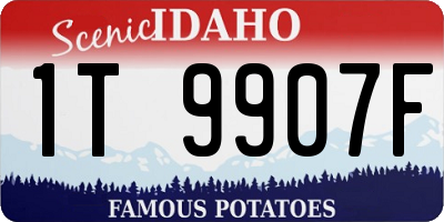 ID license plate 1T9907F