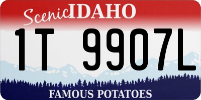 ID license plate 1T9907L