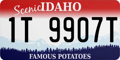 ID license plate 1T9907T