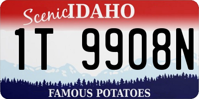 ID license plate 1T9908N